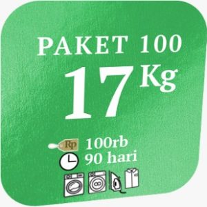 paket 100 laundry santri